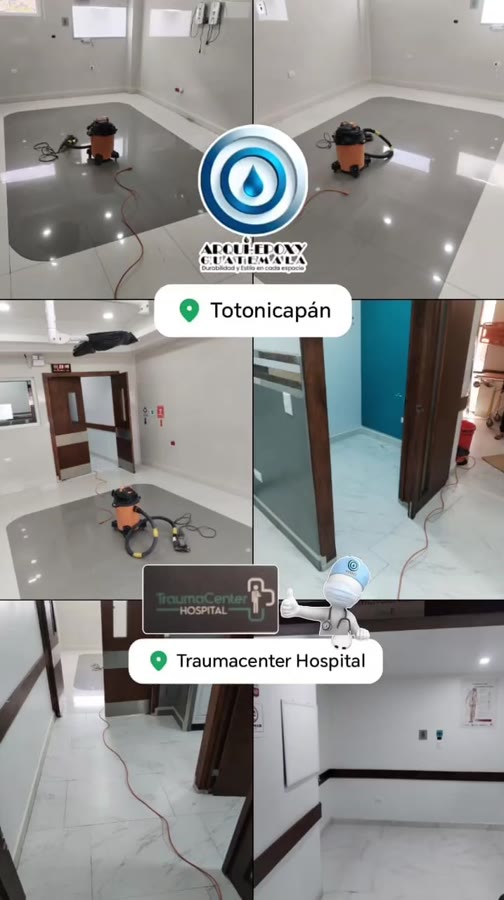 Poster del recorrido clínico en Trauma Center Hospital Totonicapán